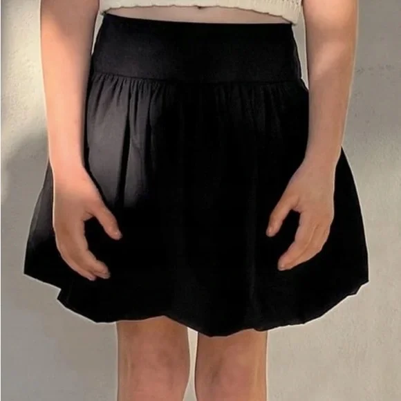 🆕 Zara Kids Bubble Mini Skirt, black - Picture 2 of 4